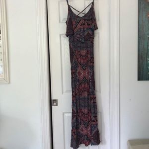 Printed maxi dress